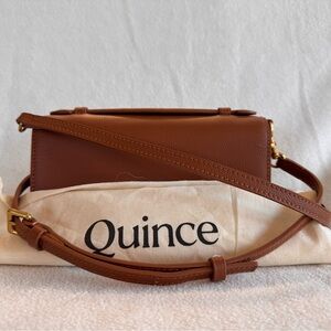Quince Brown Leather Crossbody Bag